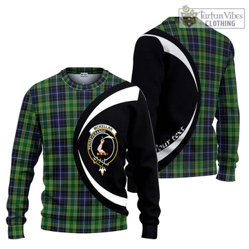 McKellar Tartan Knitted Sweater with Family Crest Circle Style Unisex - Tartan Vibes Clothing