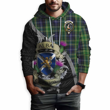 Tartan Vibes Clothing McKellar Tartan Family Crest Hoodie Lion Rampant Royal Thistle Shield Celtic Inspired