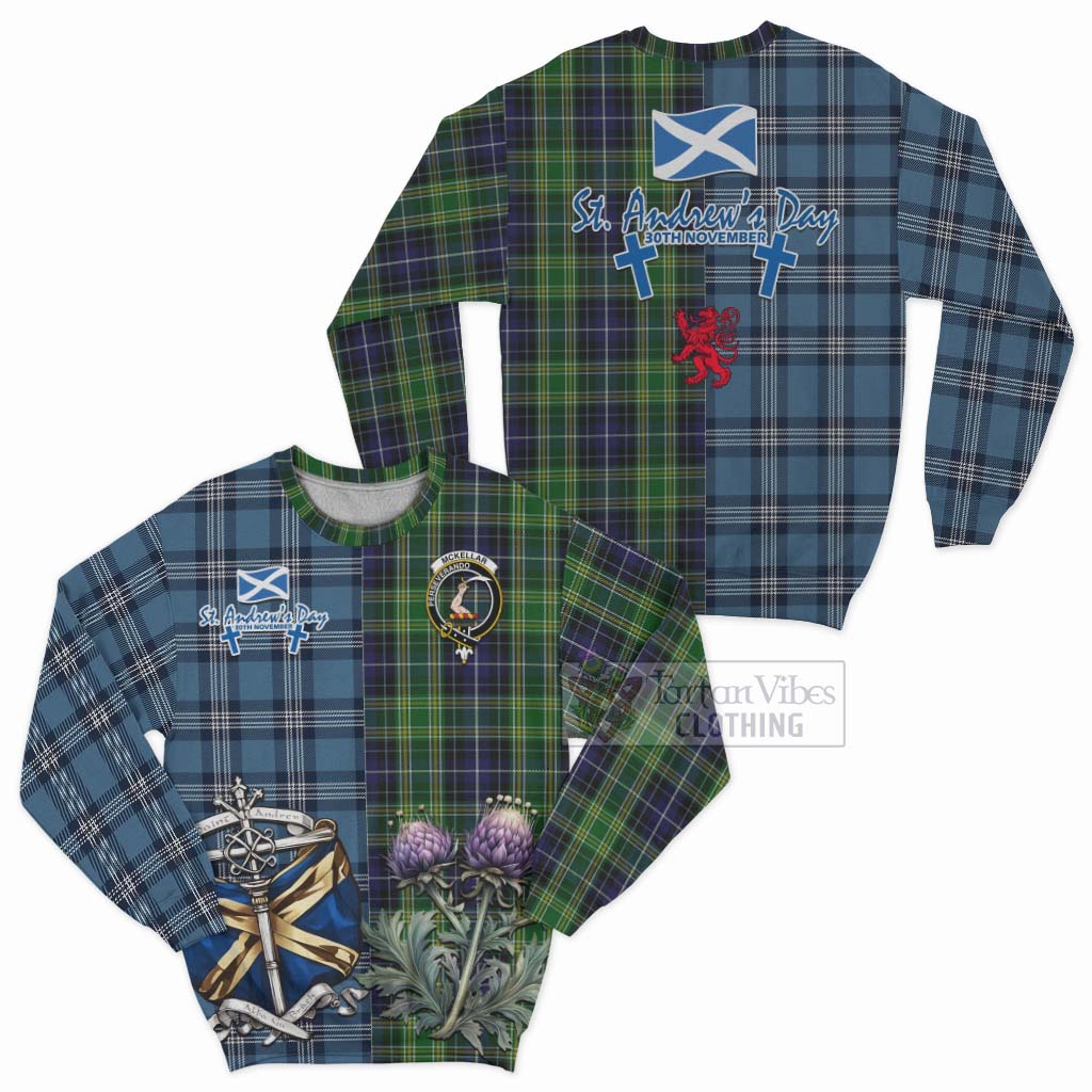 Tartan Vibes Clothing McKellar Tartan Sweatshirt Happy St. Andrew's Day Half Tartan Style