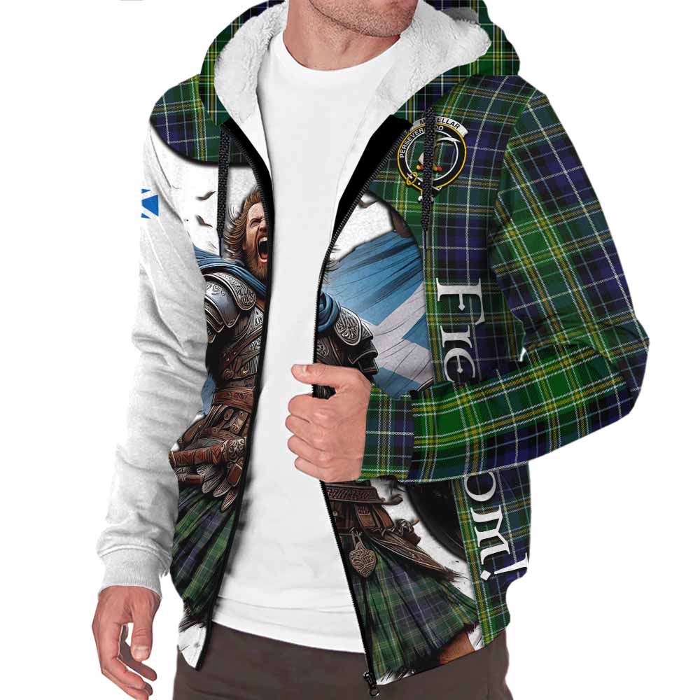 Tartan Vibes Clothing McKellar Crest Tartan Sherpa Hoodie Inspired by the Freedom of Scottish Warrior