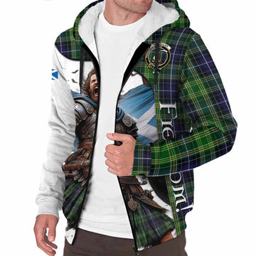 Tartan Vibes Clothing McKellar Crest Tartan Sherpa Hoodie Inspired by the Freedom of Scottish Warrior