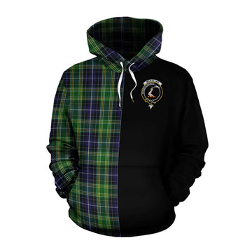 Tartan Vibes Clothing McKellar Tartan Cotton Hoodie with Family Crest and Half Of Me Style
