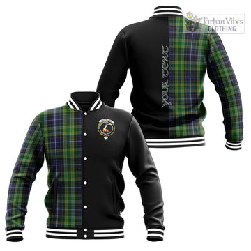 McKellar Tartan Baseball Jacket with Family Crest and Half Of Me Style Unisex - Tartanvibesclothing Shop