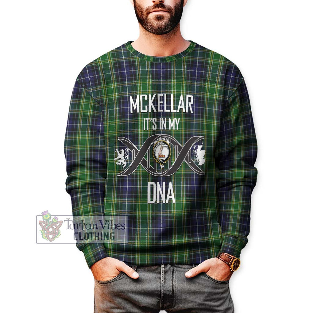 McKellar Tartan Sweatshirt with Family Crest DNA In Me Style Unisex - Tartanvibesclothing Shop