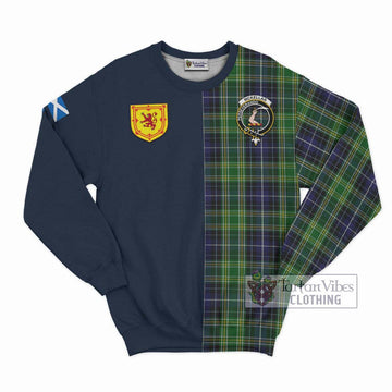 Tartan Vibes Clothing McKellar Tartan Sweatshirt with Scottish Lion Royal Arm Half Style