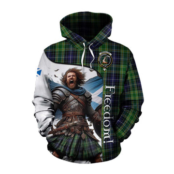 Tartan Vibes Clothing McKellar Crest Tartan Cotton Hoodie Inspired by the Freedom of Scottish Warrior