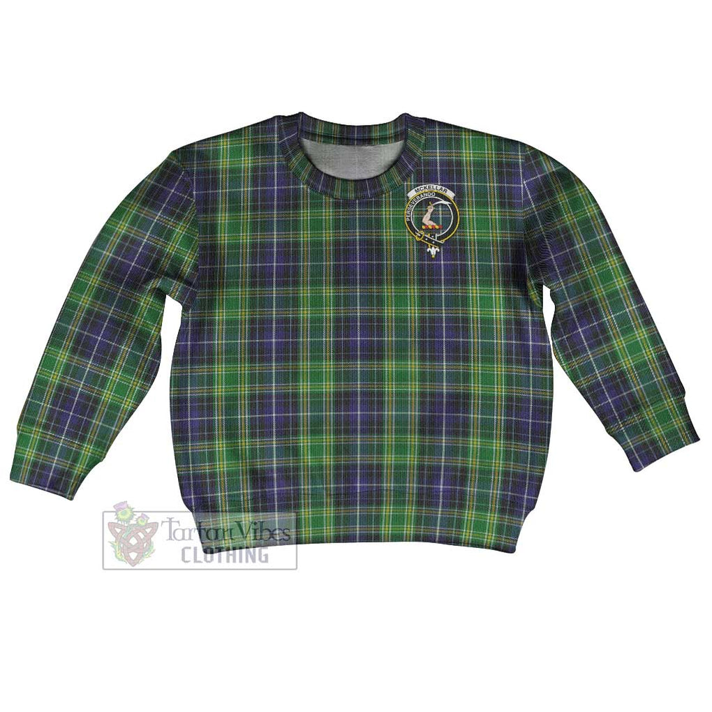 Tartan Vibes Clothing McKellar Tartan Kid Ugly Sweater with Family Crest