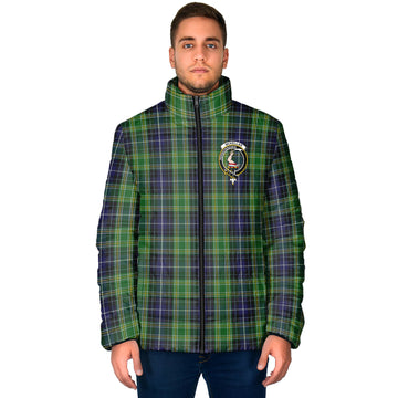 McKellar Tartan Padded Jacket with Family Crest - Tartan Vibes Clothing