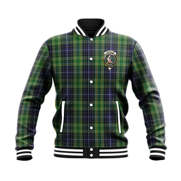 McKellar Tartan Baseball Jacket with Family Crest - Tartan Vibes Clothing