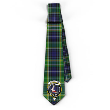 McKellar Tartan Classic Necktie with Family Crest