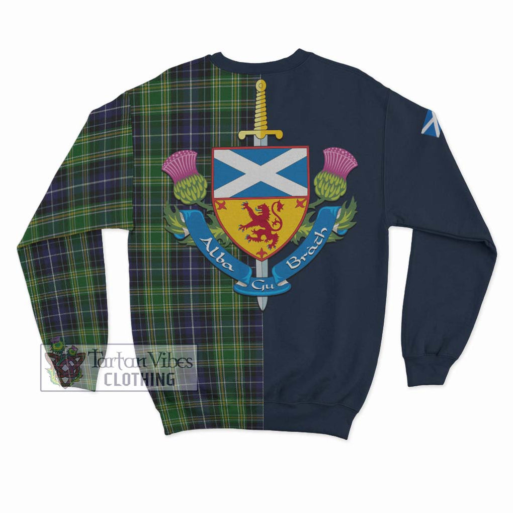 Tartan Vibes Clothing McKellar Tartan Sweatshirt with Scottish Lion Royal Arm Half Style