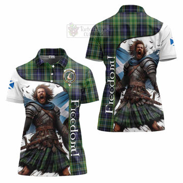 Tartan Vibes Clothing McKellar Crest Tartan Women's Polo Shirt Inspired by the Freedom of Scottish Warrior