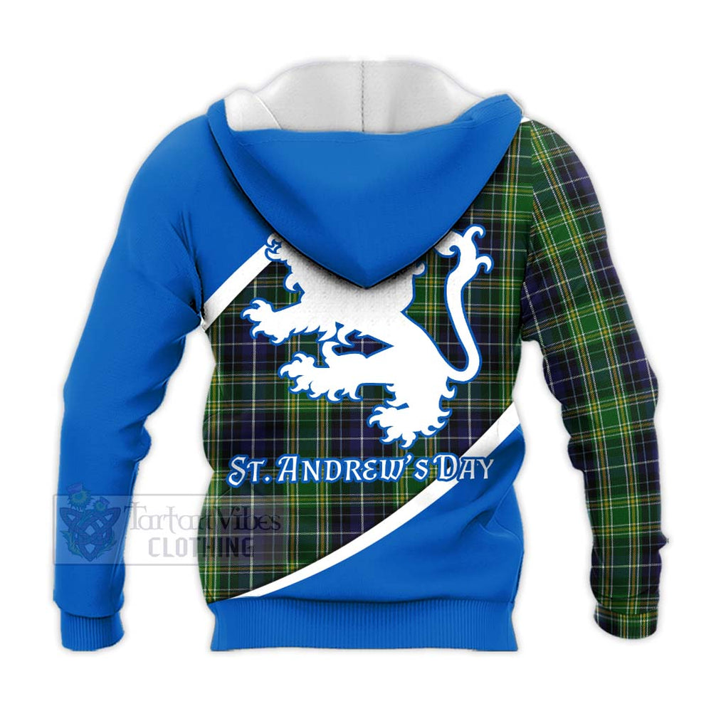 Tartan Vibes Clothing McKellar Family Crest Tartan Knitted Hoodie Celebrate Saint Andrew's Day in Style