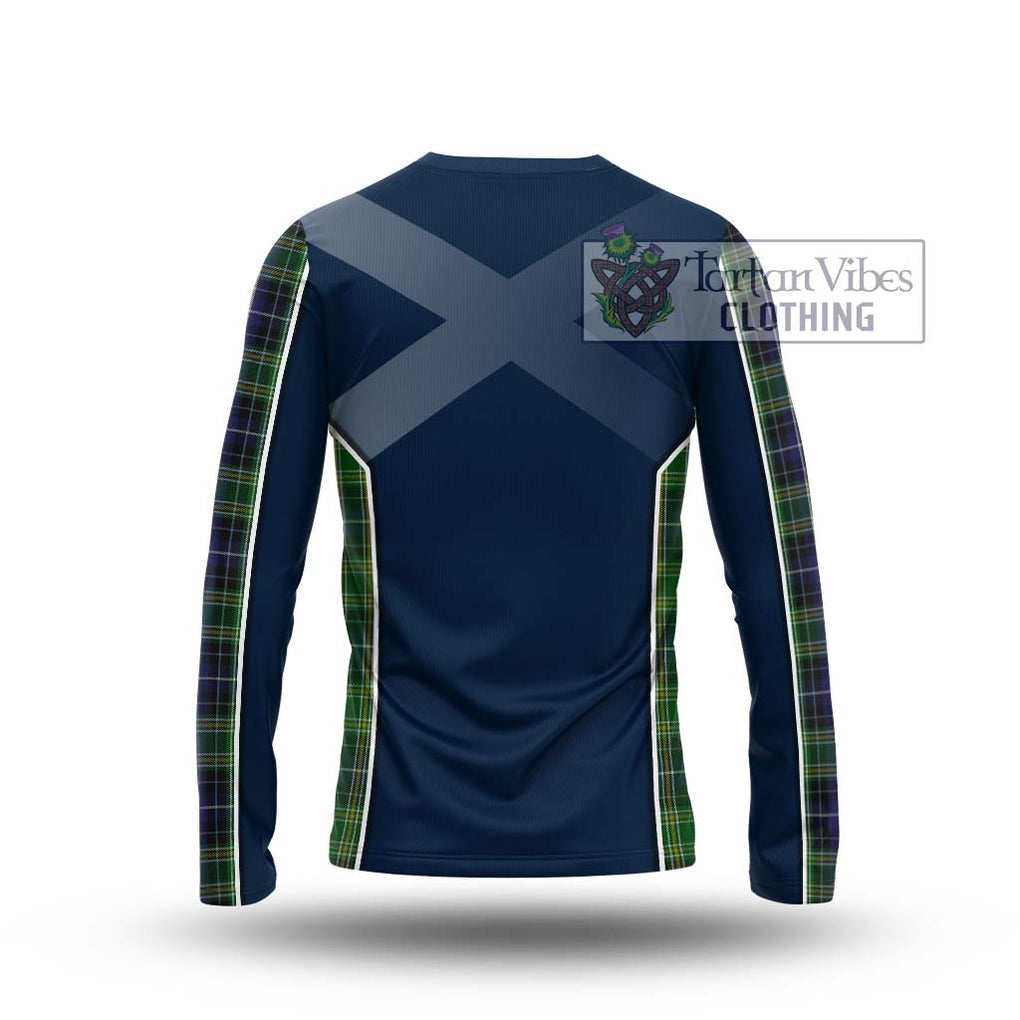 McKellar Tartan Long Sleeve T-Shirt with Family Crest and Lion Rampant Vibes Sport Style - Tartan Vibes Clothing