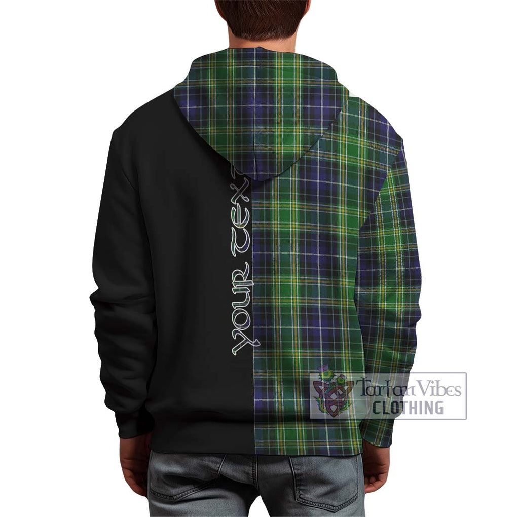 McKellar Tartan Hoodie with Family Crest and Half Of Me Style - Tartanvibesclothing Shop