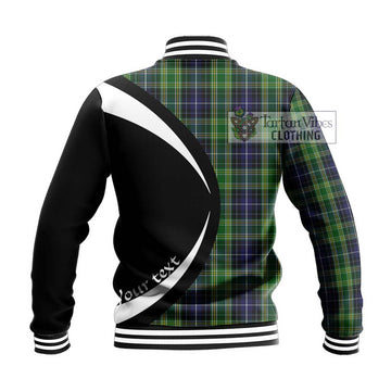 McKellar Tartan Baseball Jacket with Family Crest Circle Style - Tartan Vibes Clothing
