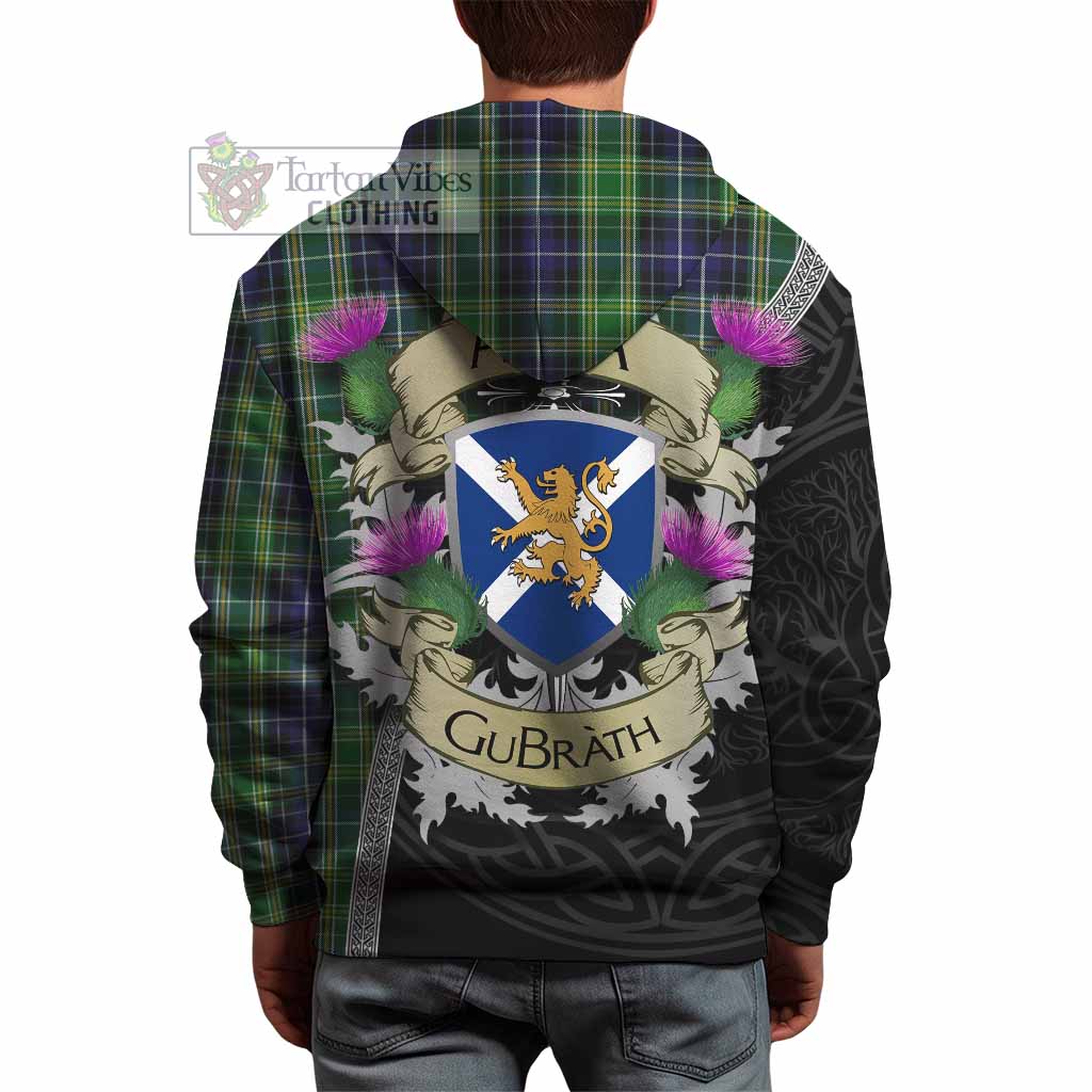 Tartan Vibes Clothing McKellar Tartan Family Crest Hoodie Lion Rampant Royal Thistle Shield Celtic Inspired