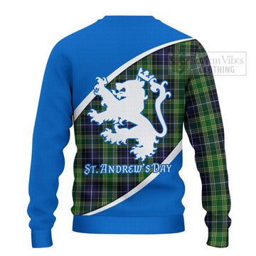 Tartan Vibes Clothing McKellar Family Crest Tartan Knitted Sweater Celebrate Saint Andrew's Day in Style