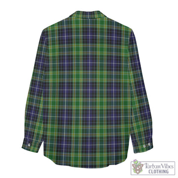 Tartan Vibes Clothing McKellar Tartan Womens Casual Shirt with Family Crest