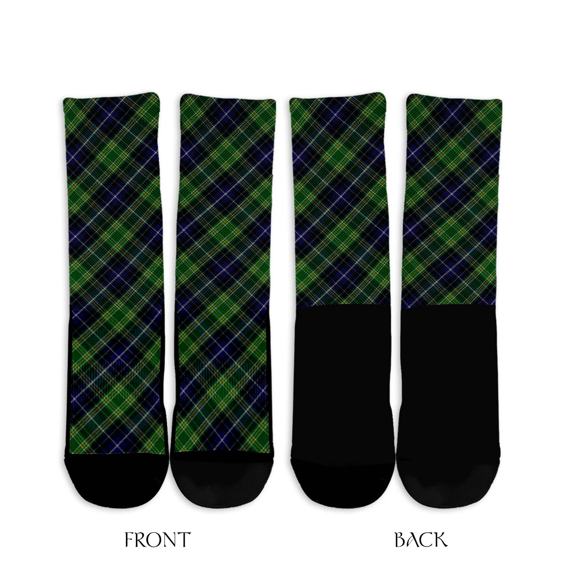 McKellar Tartan Crew Socks Cross Tartan Style - Tartanvibesclothing