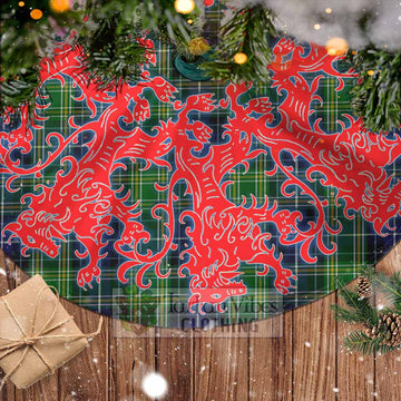 Tartan Vibes Clothing McKellar Tartan Christmas Tree Skirt Lion Rampant Style