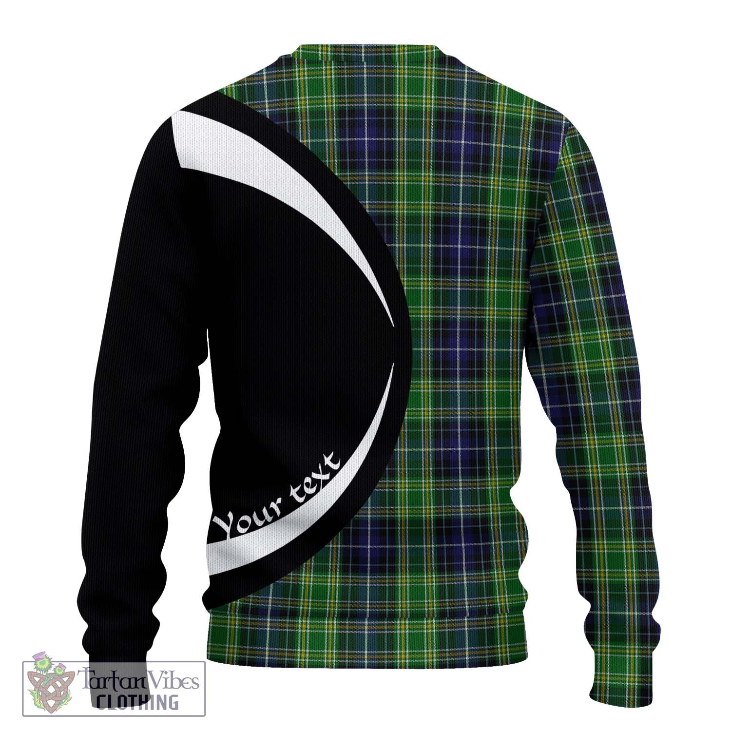 McKellar Tartan Knitted Sweater with Family Crest Circle Style - Tartan Vibes Clothing