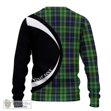 McKellar Tartan Knitted Sweater with Family Crest Circle Style - Tartan Vibes Clothing