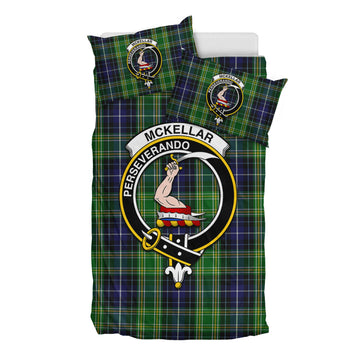 McKellar Tartan Bedding Set with Family Crest - Tartan Vibes Clothing