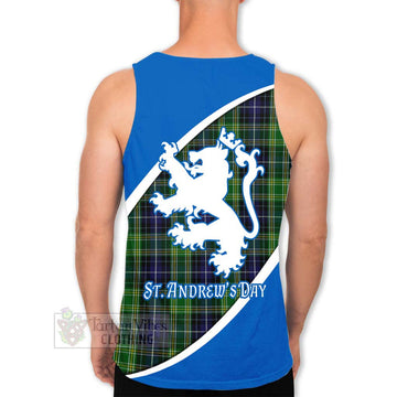Tartan Vibes Clothing McKellar Family Crest Tartan Men's Tank Top Celebrate Saint Andrew's Day in Style