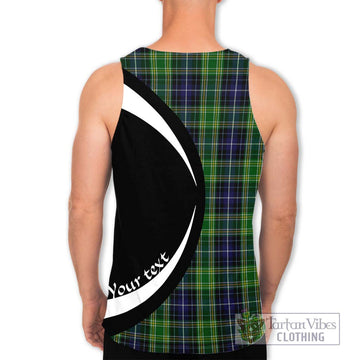 McKellar Tartan Men's Tank Top with Family Crest Circle Style - Tartan Vibes Clothing