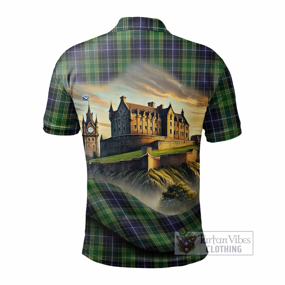 Tartan Vibes Clothing McKellar Tartan Family Crest Polo Shirt with Scottish Ancient Castle Stype