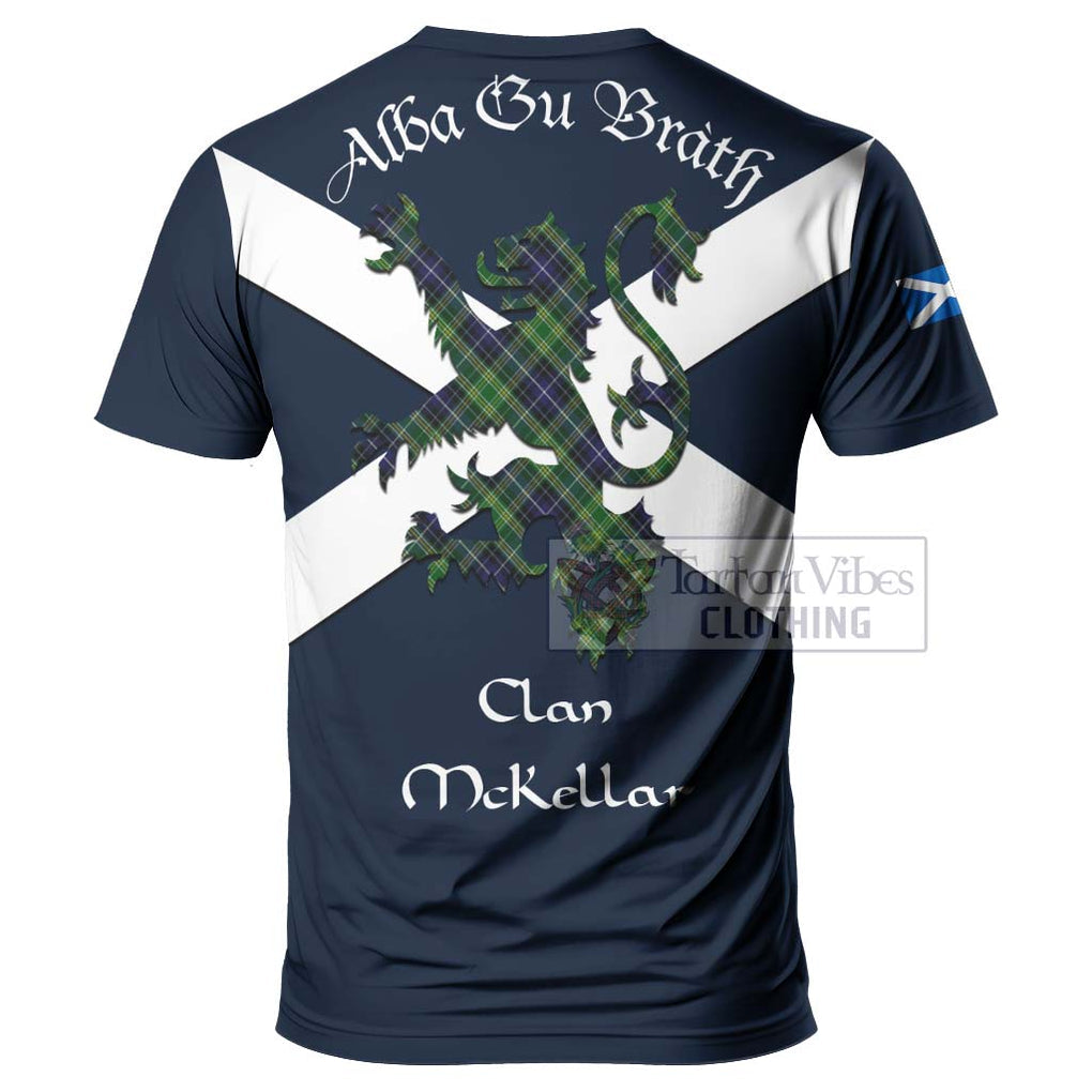 Tartan Vibes Clothing McKellar Tartan Lion Rampant T-Shirt – Proudly Display Your Heritage with Alba Gu Brath and Clan Name
