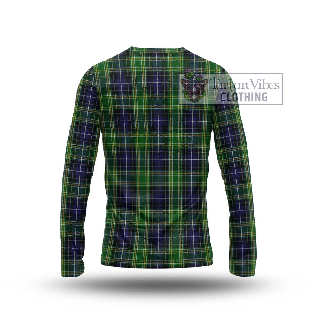 McKellar Tartan Long Sleeve T-Shirt with Family Crest DNA In Me Style - Tartanvibesclothing Shop