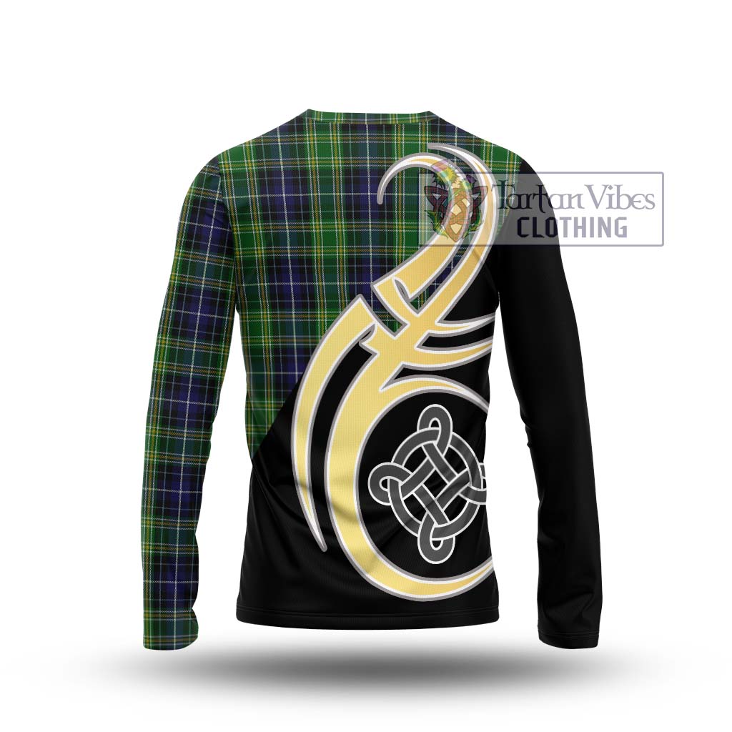McKellar Tartan Long Sleeve T-Shirt with Family Crest and Celtic Symbol Style - Tartan Vibes Clothing