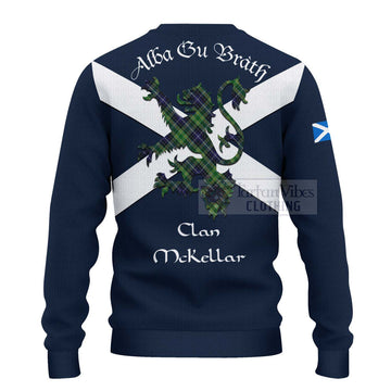 Tartan Vibes Clothing McKellar Tartan Lion Rampant Knitted Sweater – Proudly Display Your Heritage with Alba Gu Brath and Clan Name