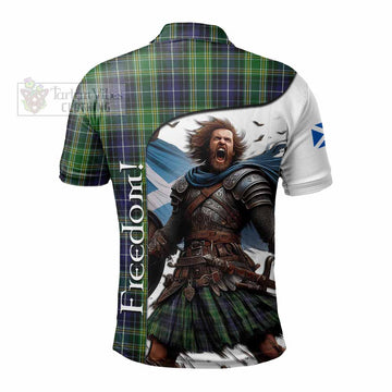 Tartan Vibes Clothing McKellar Crest Tartan Polo Shirt Inspired by the Freedom of Scottish Warrior