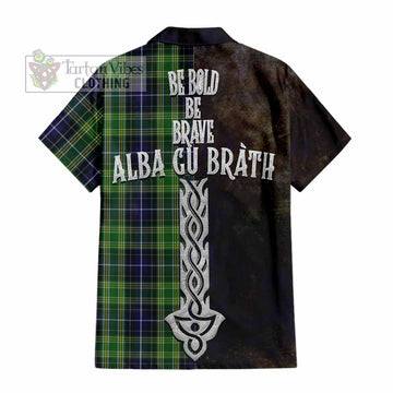 McKellar Tartan Family Crest Hawaiian Shirt Alba Gu Brath Be Brave Lion Ancient Style