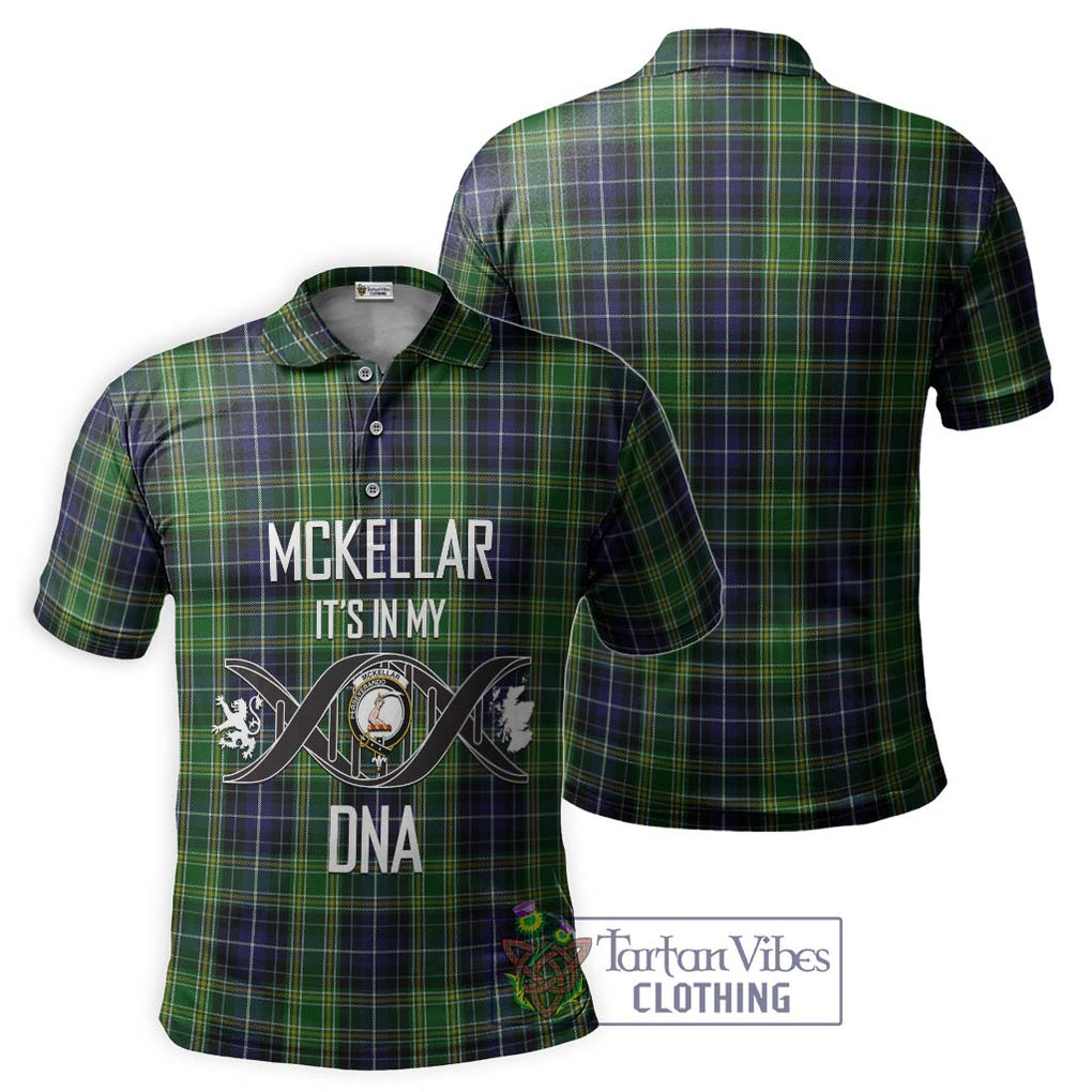 McKellar Tartan Polo Shirt with Family Crest DNA In Me Style - Tartanvibesclothing Shop