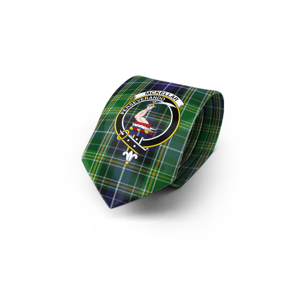 McKellar Tartan Classic Necktie with Family Crest - Tartan Vibes Clothing