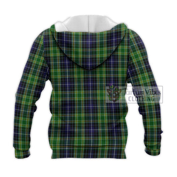 McKellar Tartan Knitted Hoodie with Family Crest DNA In Me Style - Tartanvibesclothing Shop