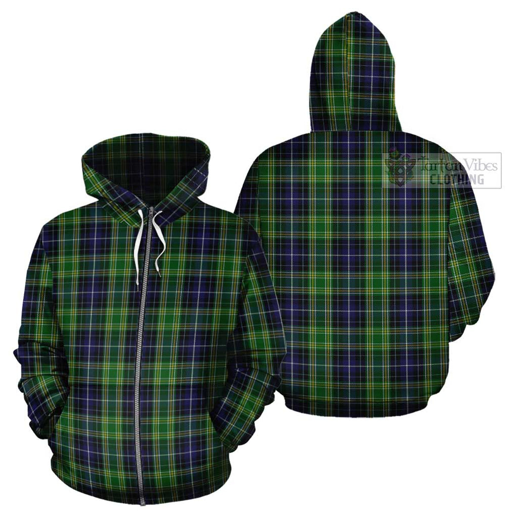 McKellar Tartan Cotton Hoodie Zip Hoodie - Tartan Vibes Clothing