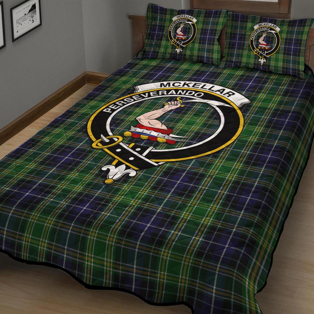 McKellar Tartan Quilt Bed Set with Family Crest - Tartan Vibes Clothing