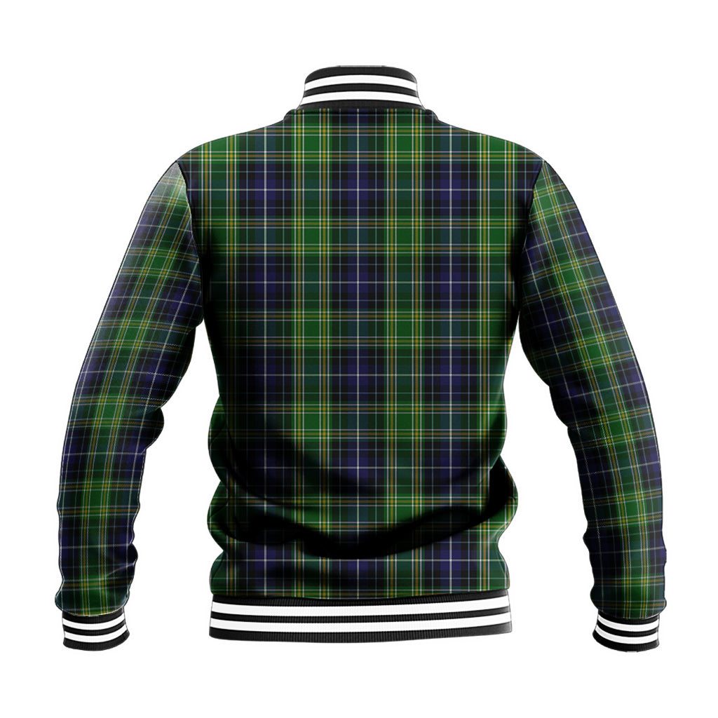 McKellar Tartan Baseball Jacket with Family Crest - Tartan Vibes Clothing