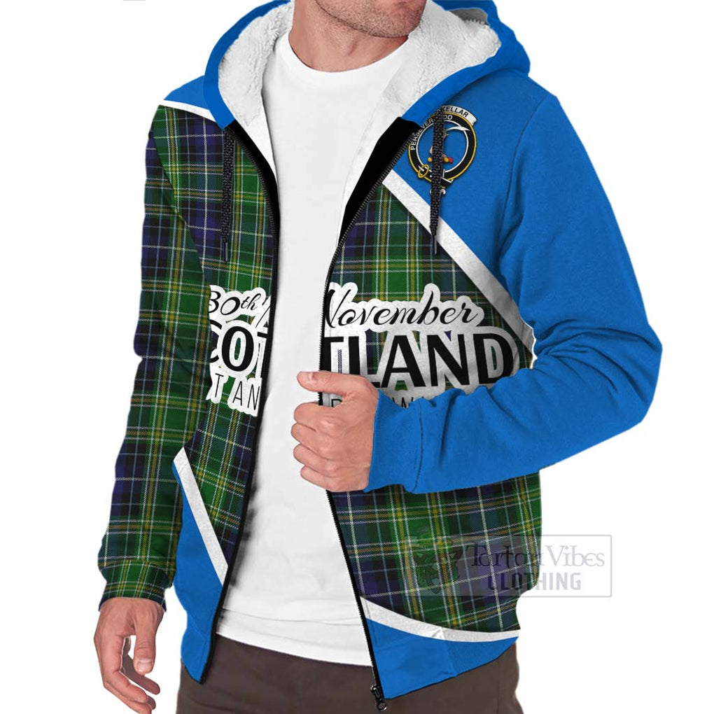 Tartan Vibes Clothing McKellar Family Crest Tartan Sherpa Hoodie Celebrate Saint Andrew's Day in Style