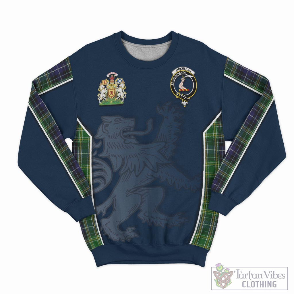 Tartan Vibes Clothing McKellar Tartan Sweater with Family Crest and Lion Rampant Vibes Sport Style