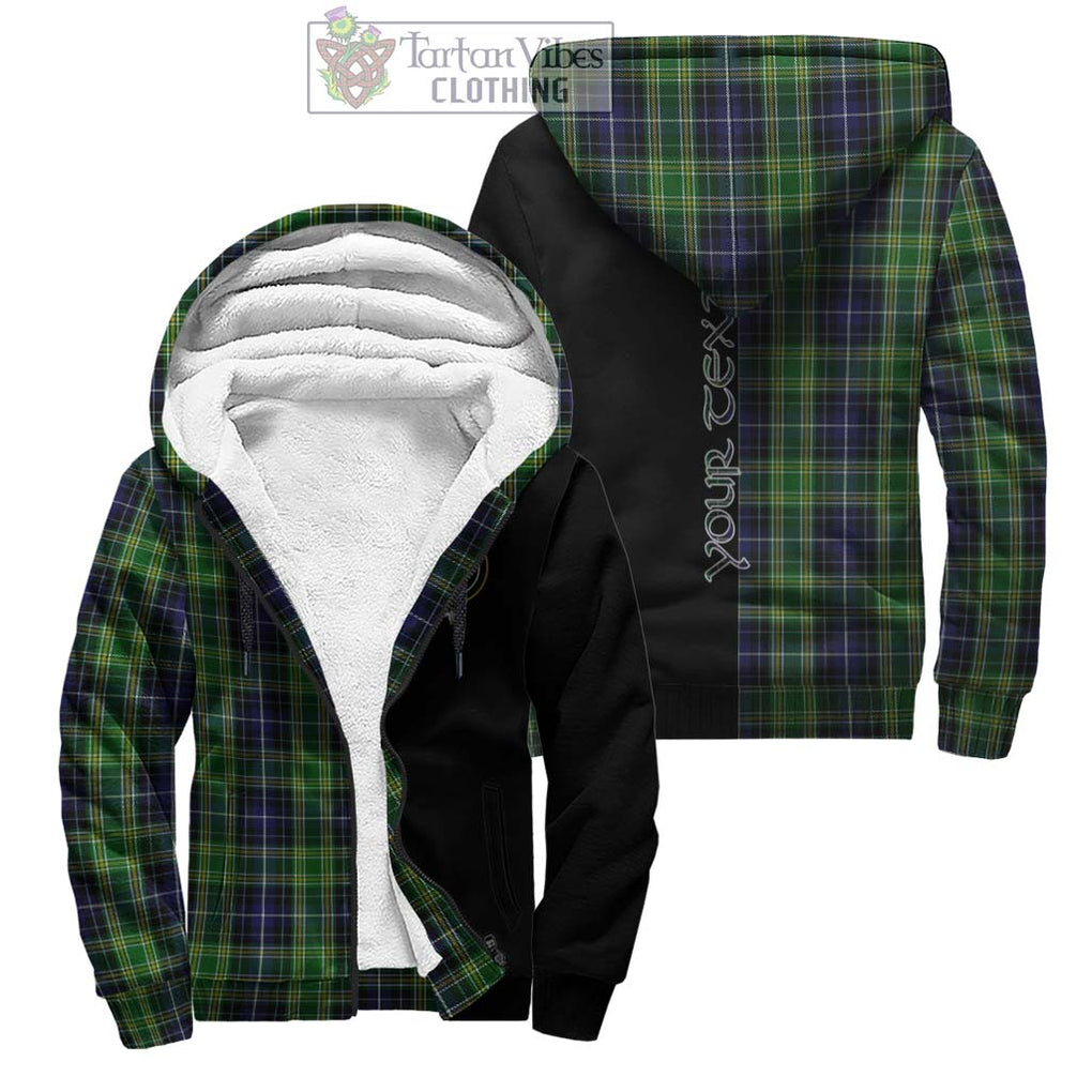 McKellar Tartan Sherpa Hoodie with Family Crest and Half Of Me Style Unisex - Tartanvibesclothing Shop