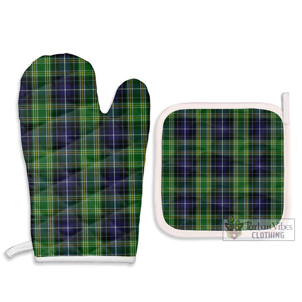 McKellar Tartan Combo Oven Mitt & Pot-Holder Combo 1 Oven Mitt & 2 Pot-Holder White - Tartan Vibes Clothing