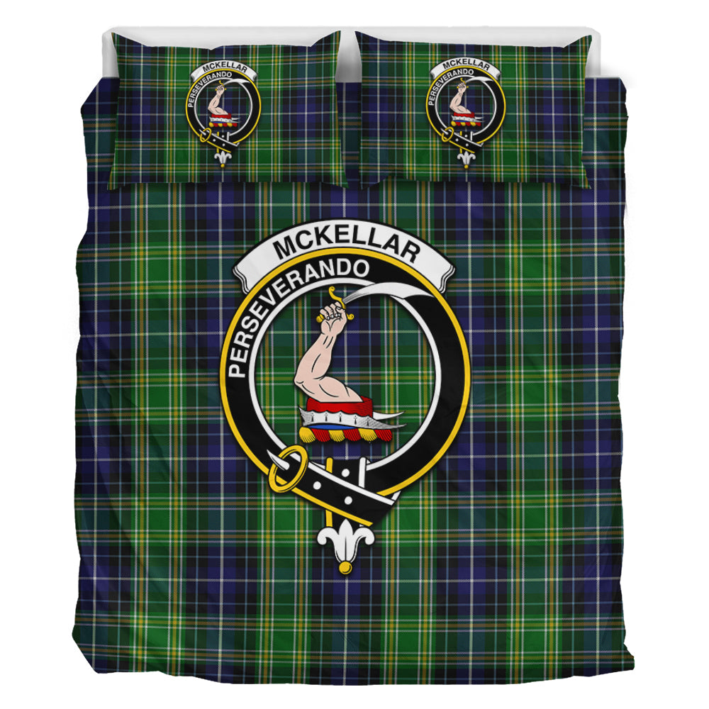 McKellar Tartan Bedding Set with Family Crest - Tartan Vibes Clothing