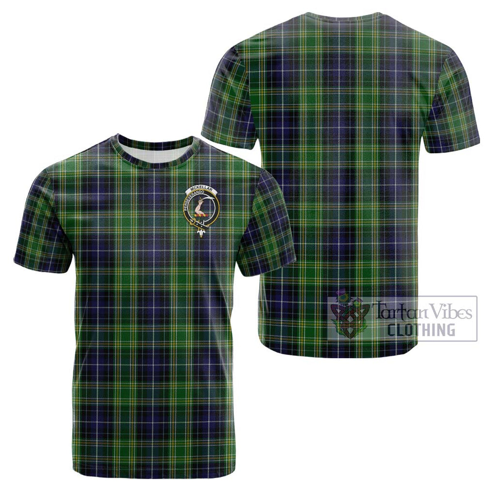 McKellar Tartan Cotton T-Shirt with Family Crest Kid's Shirt - Tartanvibesclothing Shop