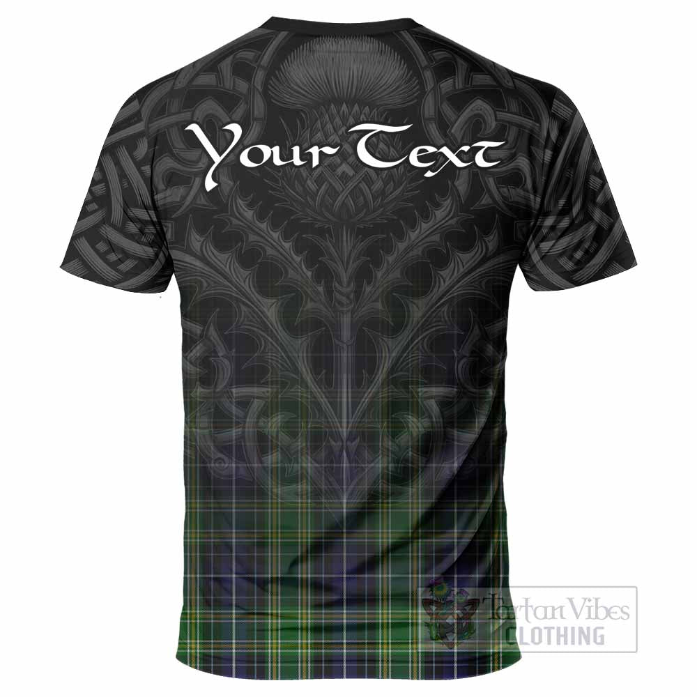 Tartan Vibes Clothing McKellar Tartan T-Shirt with Family Crest Celtic Thistle Vibes